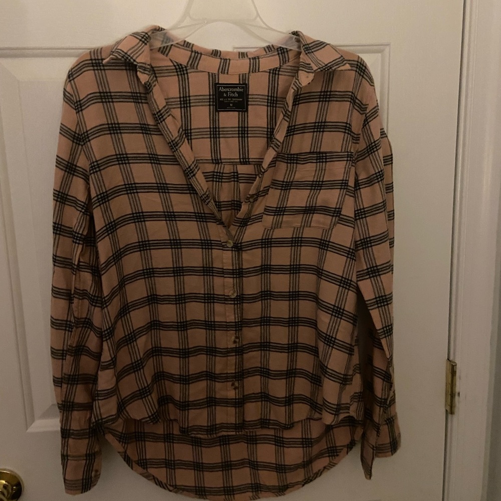 Womens oversized flannel from Abercrombie and Fitch